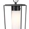Z-Lite Sheridan 1 Light Outdoor Chain Mount Ceiling Fixture, Black & White Opal 595CHB-BK - alternate 4